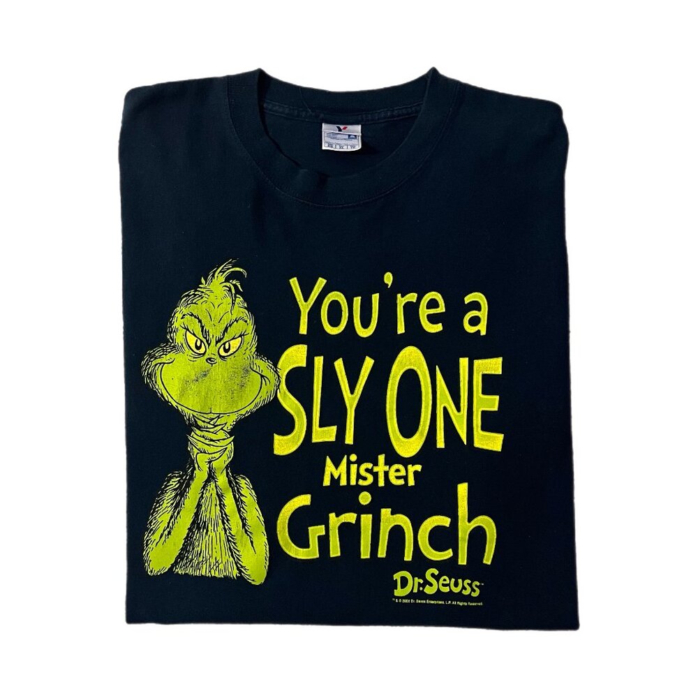 Year 00s 2000s You’re a Sly One Mister Grinch Official Dr.Seuss Graphic Tee XL